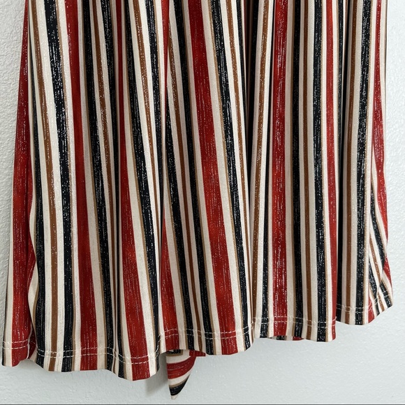 MINIMI DEEP V STRIPED SHIMMER DRESS SIZE MEDIUM - Picture 12 of 14